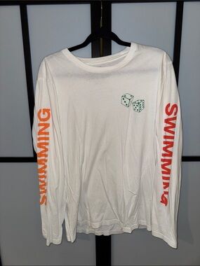 Mac Miller Swimming Branded White Tee — Size L